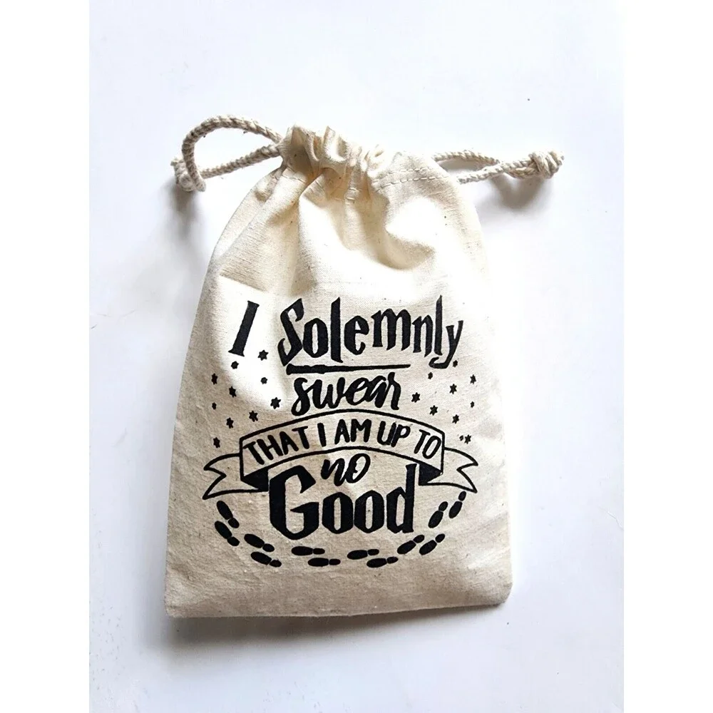 HappyBeeCo I Solemnly Swear That I Am Up To Good Favour Bags Cloth Cotton...